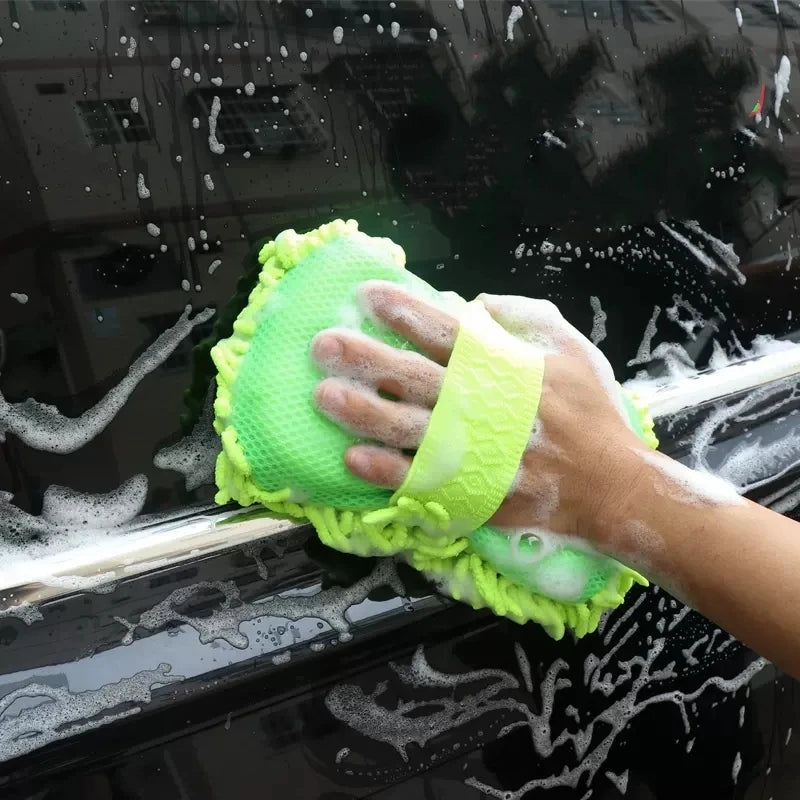 Microfiber Car Wash Glove – Soft Cleaning Sponge