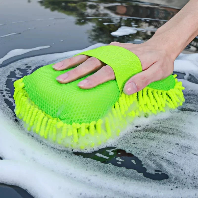 Microfiber Car Wash Glove – Soft Cleaning Sponge
