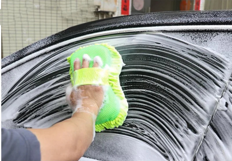 Microfiber Car Wash Glove – Soft Cleaning Sponge