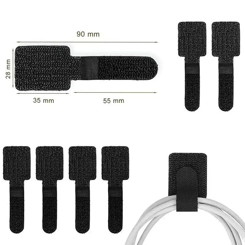 Reusable Cable Organizer – Adjustable Cord Management Straps