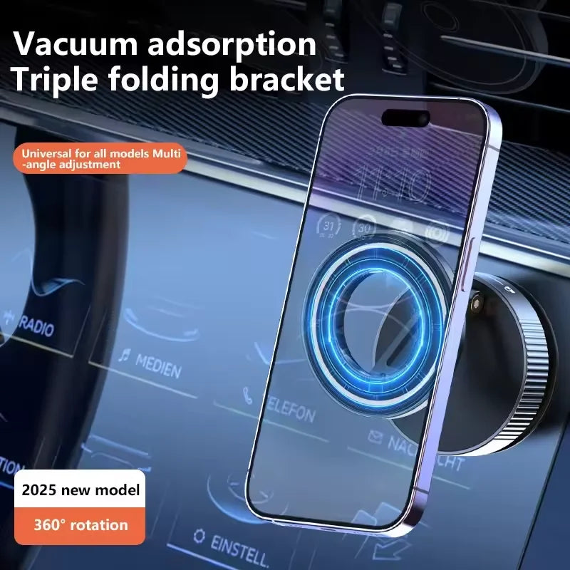 Magnetic Car Phone Holder – Foldable 360° Mount