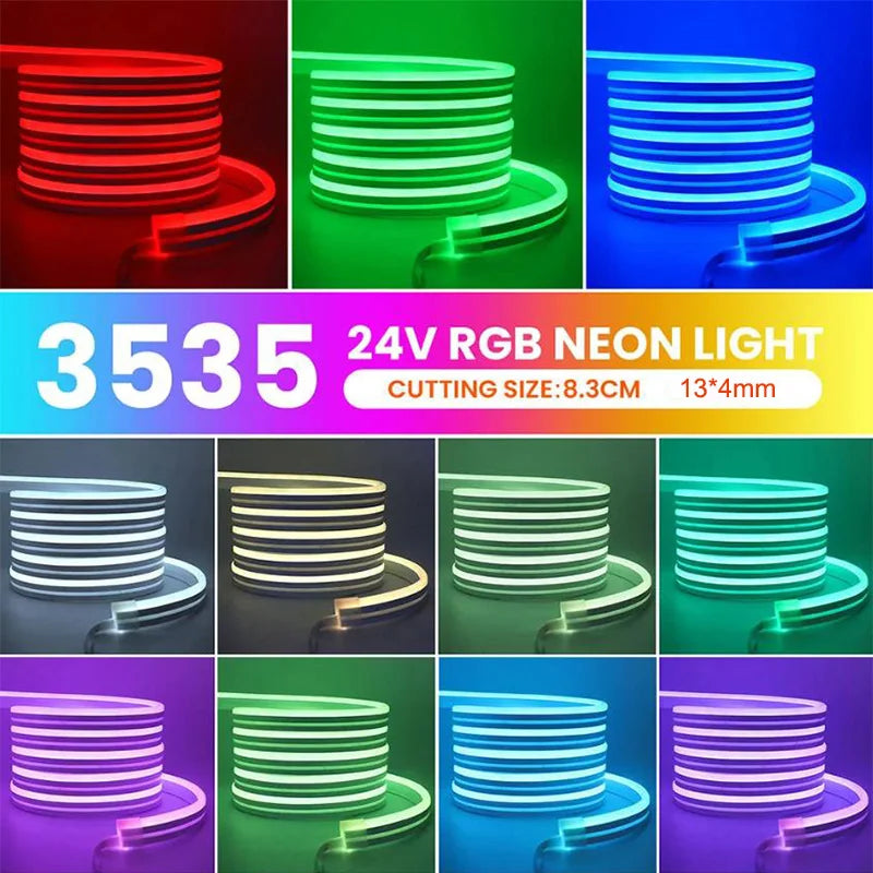 RGB LED Neon Rope Lights – Music Sync Smart App Control